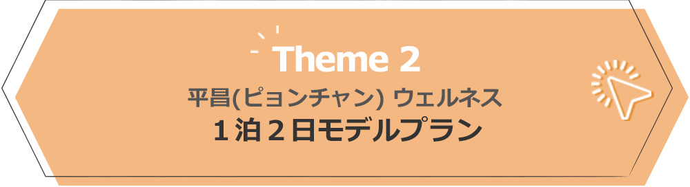 Theme2平昌ウェルネス１泊２日モデルプラン