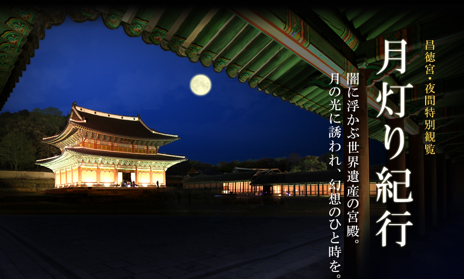 昌徳宮(チャンドックン)夜間特別観覧「月灯り紀行」