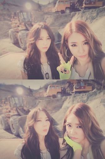 少女時代テヨン－ティファニー、新曲MV撮影中に認証ショット