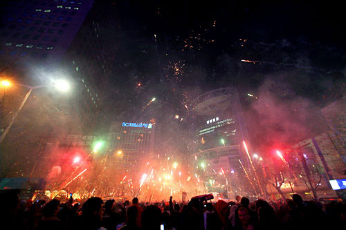 普信閣カウントダウンイベント