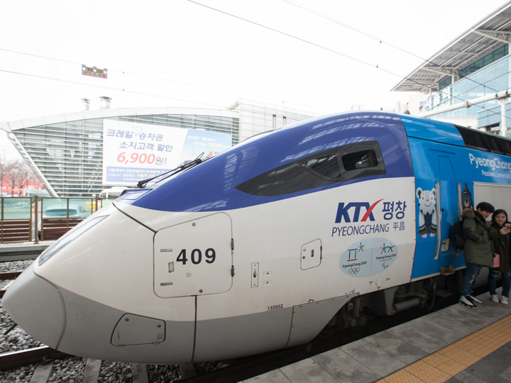 KTX京江線(江陵～平昌～ソウル)の車両