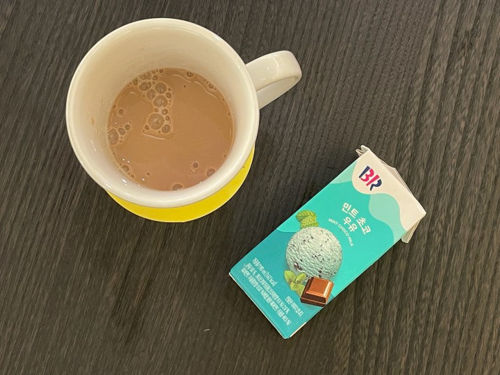 ミントチョコ牛乳