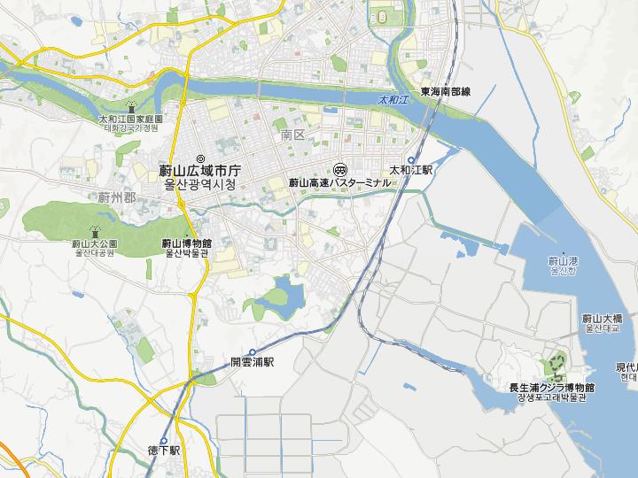 太和江(テファガン)駅周辺マップ ※コネスト韓国地図