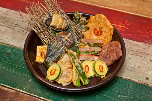 長今チヂミのチヂミ盛り合わせ