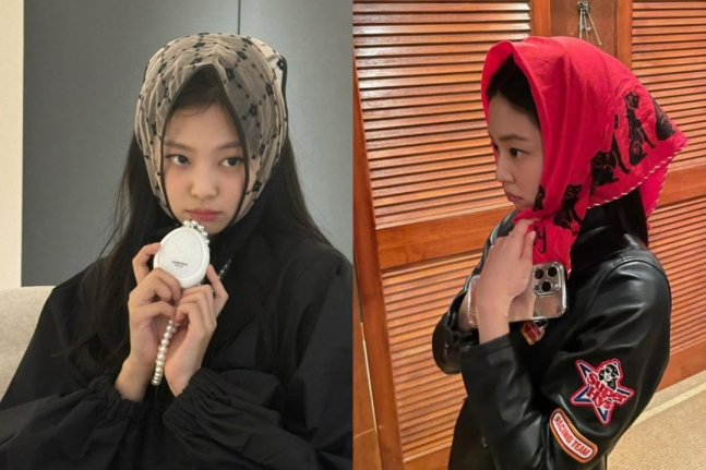 BLACKPINK のジェニー、日本でシャネルのイヤーマフをつけて