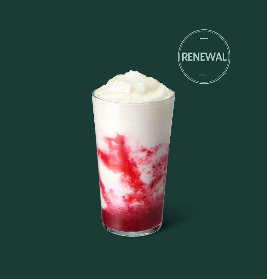 イチゴディライトヨーグルトブレンド©starbucks