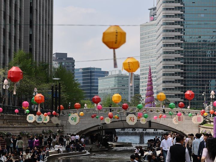 清渓川周辺ではよくイベントが行われる