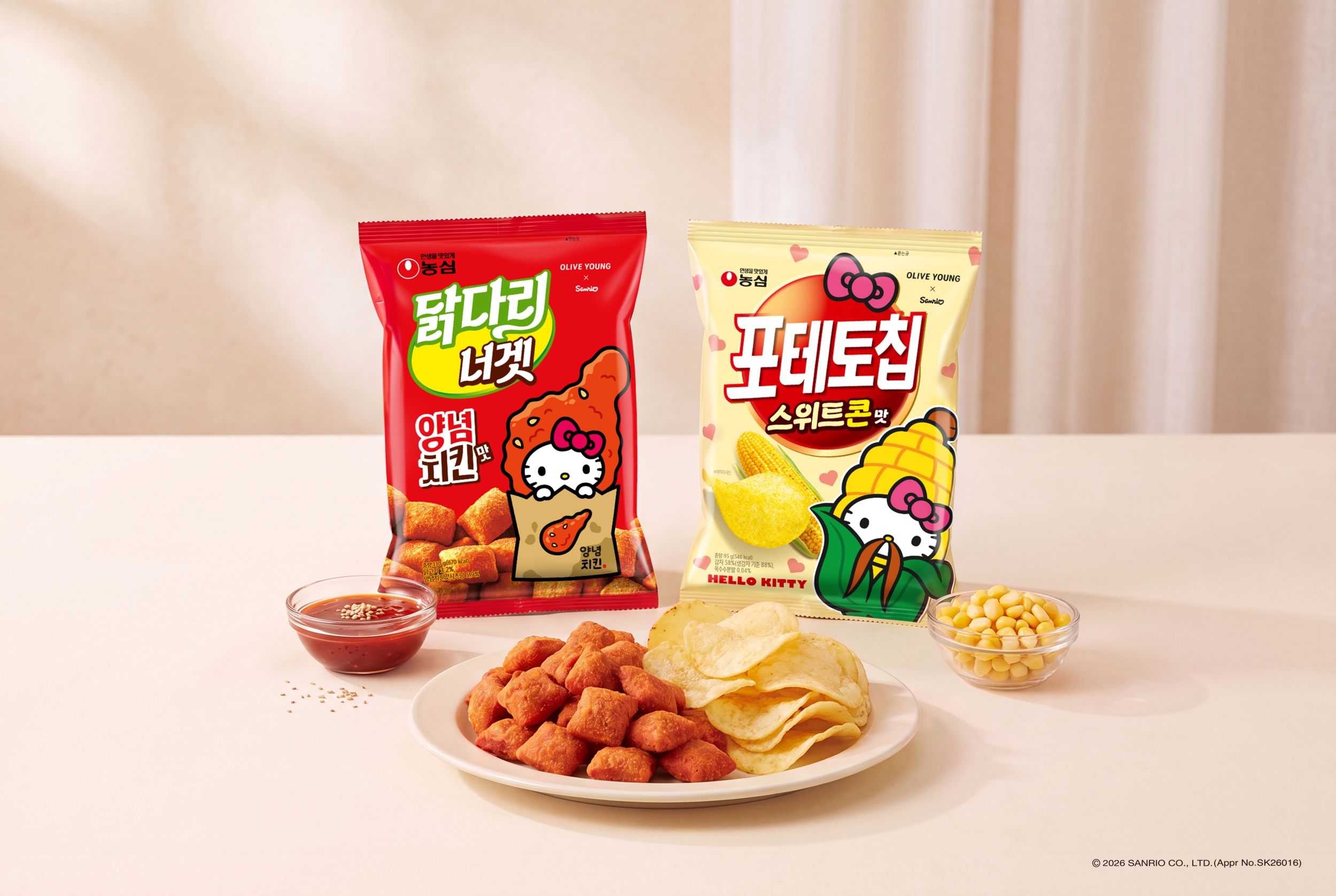 農心、サンリオ＆オリヤンとコラボ商品を今月末に発売！明洞で