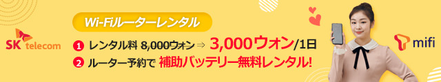 SKテレコムルーターレンタル【仁川/金浦/釜山/大邱/済州島】