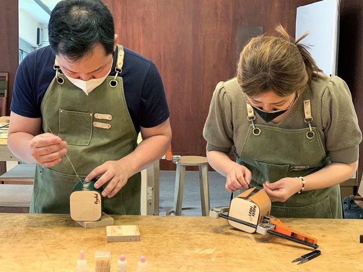 人気芸能人も訪れた木工房で「木製スピーカー」作り体験