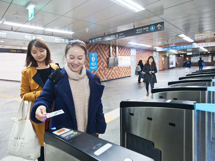 乗車券をゆっくりタッチ