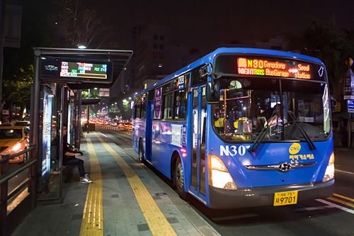 深夜バス(ブルー)