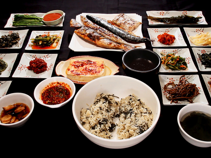 コウライアザミの葉ごはん