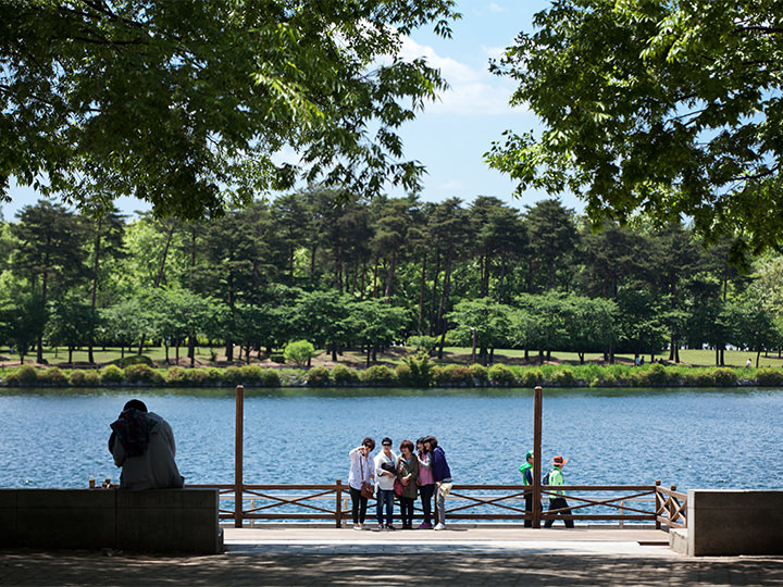 自然豊かな「一山湖公園」は散策するにもぴったり