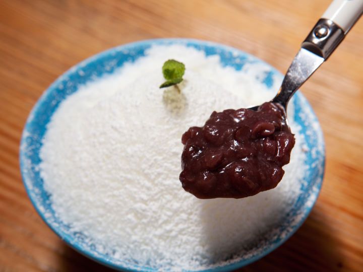 人気メニュー「雪花ミルク氷」