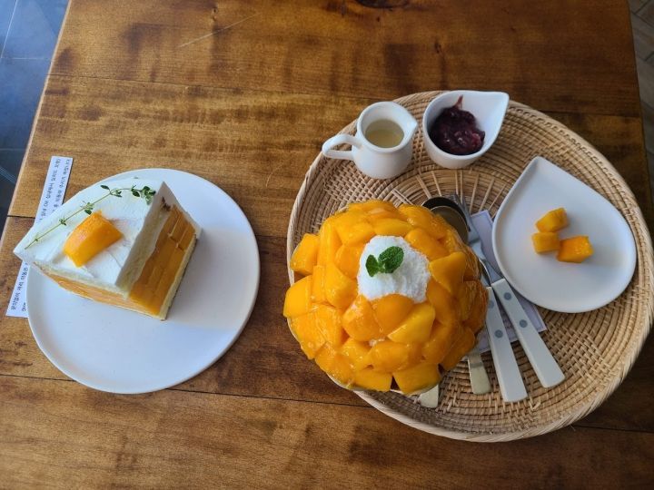 「済州アップルマンゴーかき氷」