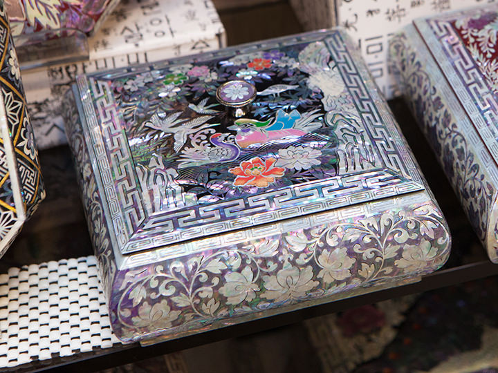 韓国伝統工芸 螺鈿細工　2点 韓国伝統工芸 螺鈿細工 2点