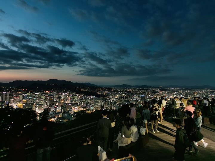 Nソウルタワーは
夕暮れどきがきれい
