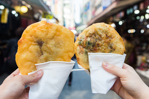 ホットク(1個)
2,500ウォン