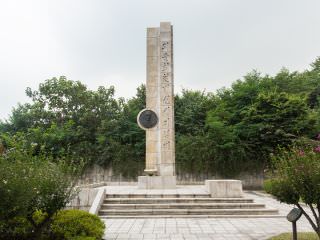 独立運動家、崔鉉培(チェ・ヒョンベ)の記念碑