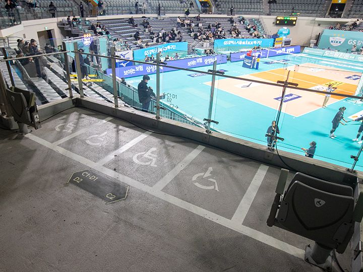 車いす席も完備