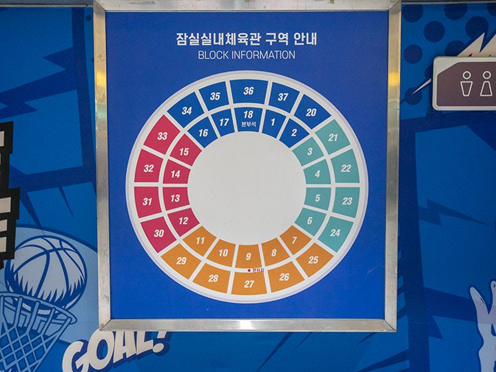 座席表
2階席は1~18ブロック
3階席は20~37ブロック