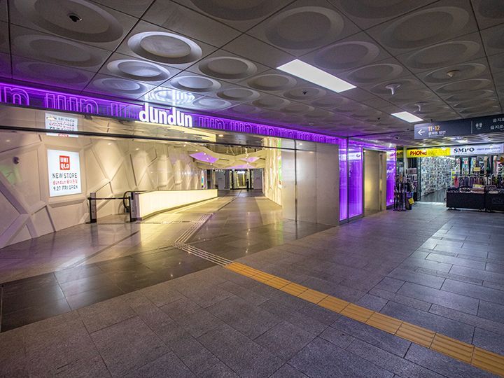 「東大門歴史文化公園駅」から地下直結で便利