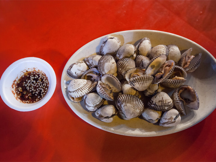 冬の韓国の定番おつまみハイガイ(コマッ)