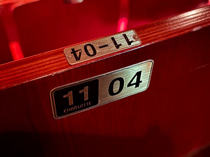 座席番号の表示