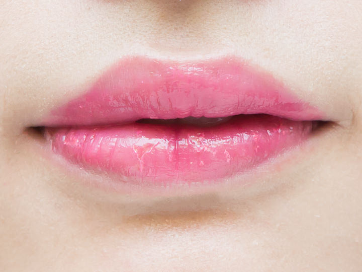 ティントを二度塗りした様子