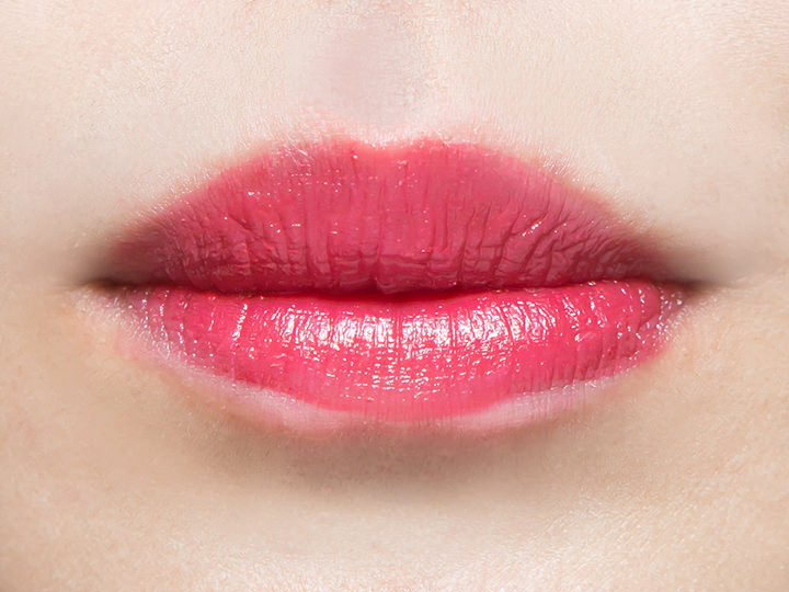 ティントを二度塗りした様子