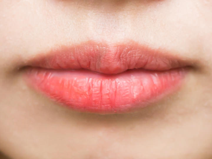 ティントを二度塗りした様子