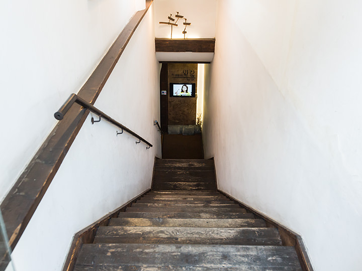 地下1階へは階段を利用