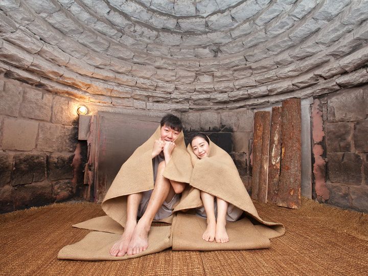 「汗蒸幕」で汗をたくさんかいて老廃物を排出