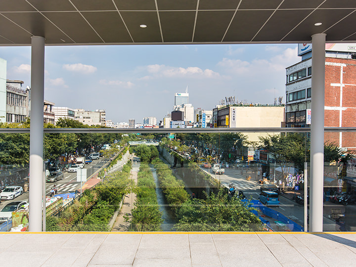 清渓川も良く見える