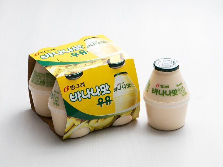 「バナナ牛乳(ウユ)」
1箱(4本入り)5,780ウォン