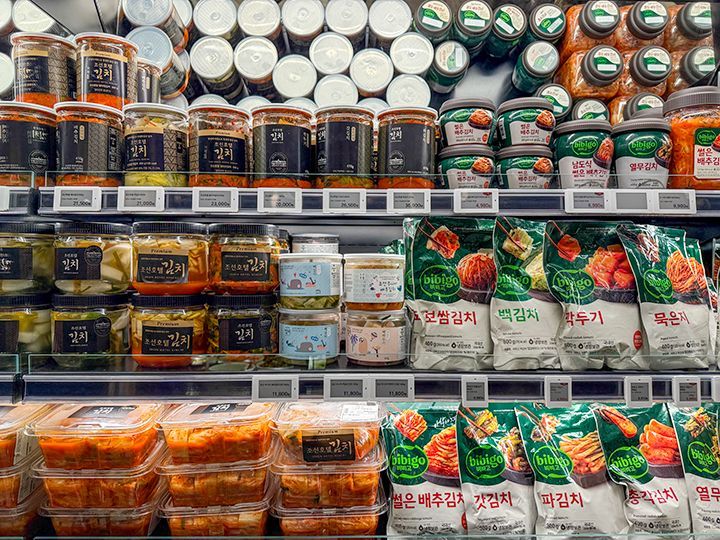 百貨店のキムチコーナー