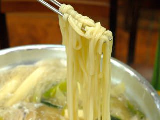 「タッカンマリ Aセット」についてくる麺