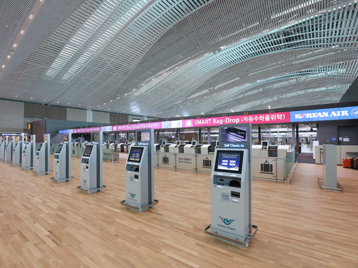 第2ターミナル3階出国フロア
・大韓航空:A、B、G、Hカウンター