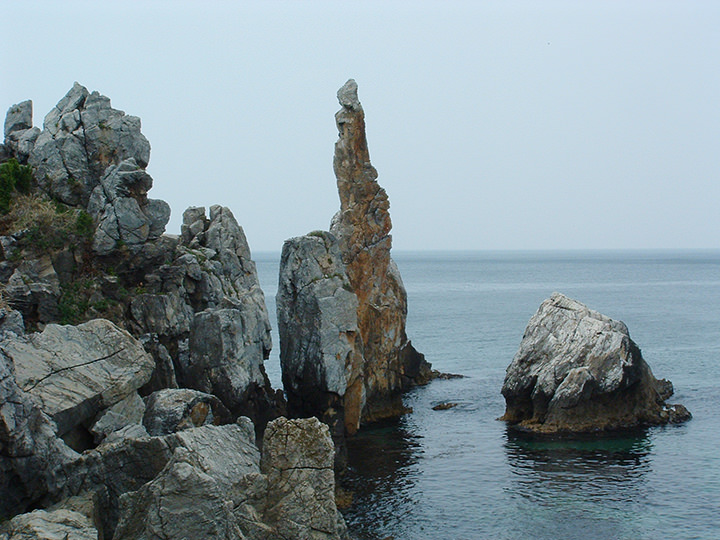 陶器の燭台 「エーゲ海 Ⅱ」 キャンドル 海