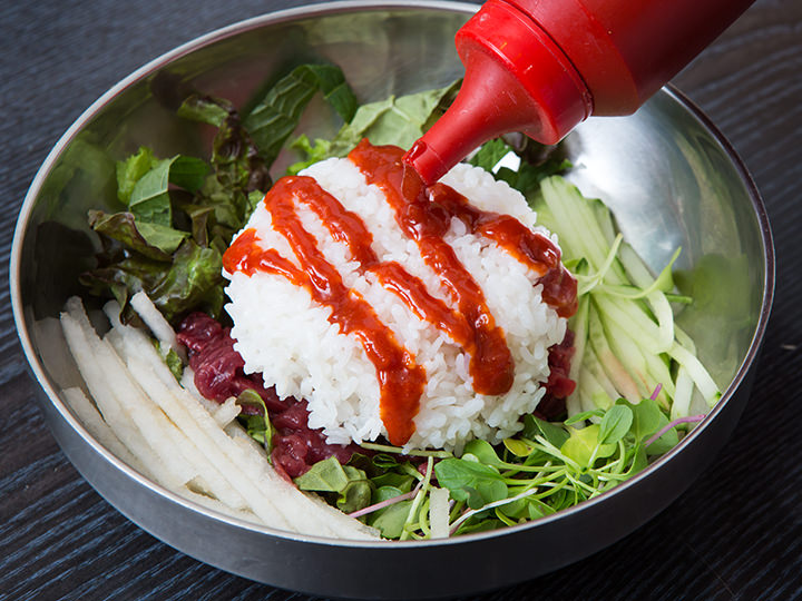 好みでコチュジャンの量を調節