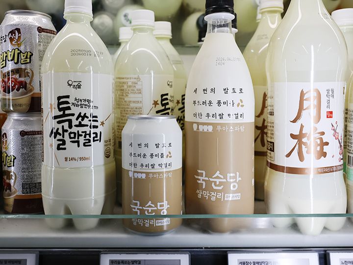 クッスンダン米マッコリ(麹醇堂)缶350ml　ペットボトル750ml