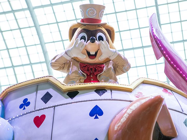 パレードの最後に人気者のロッティー登場!