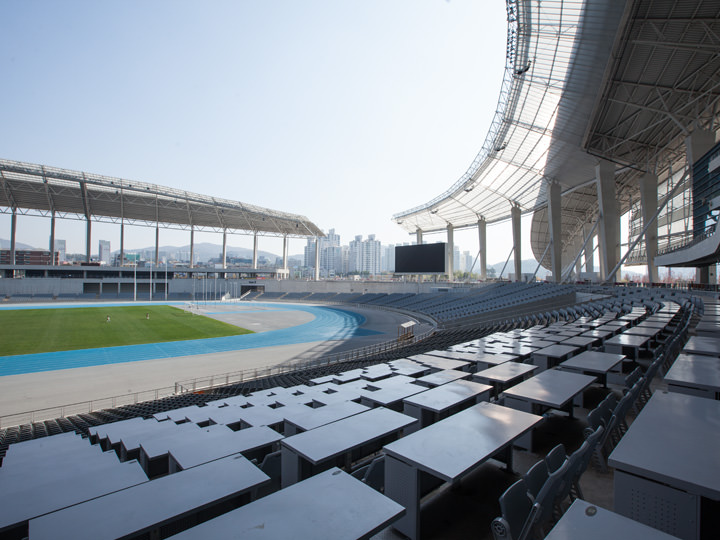 記者席からの眺め