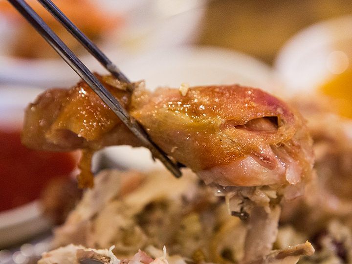 皮はパリッ、中はジューシーでホクホク