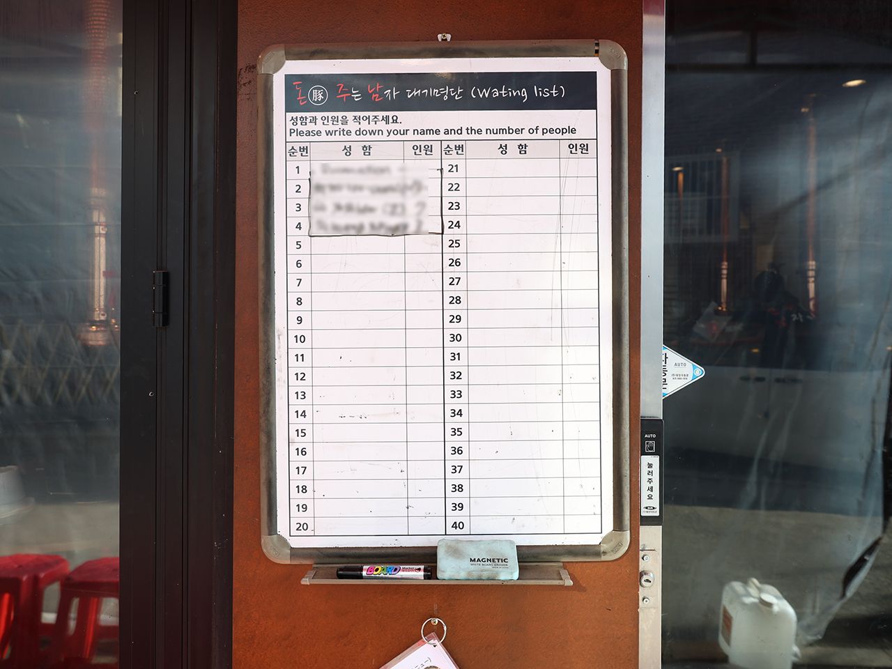 ウェイティングボード