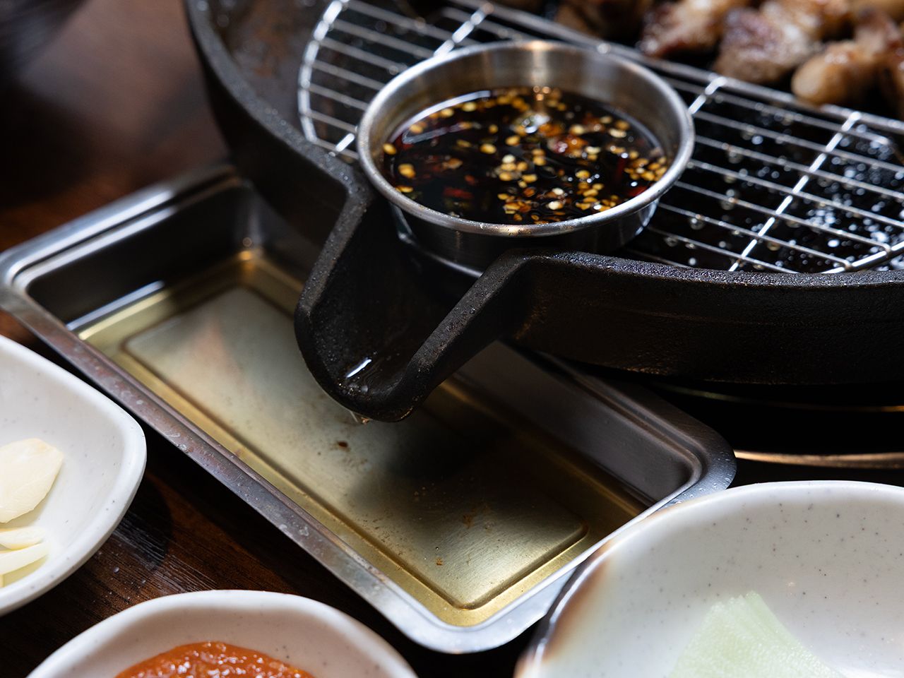 脂が落ちていく特注プレート