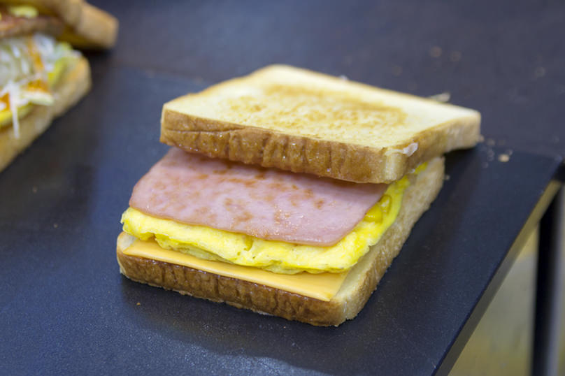 基本のハム、チーズメニュー