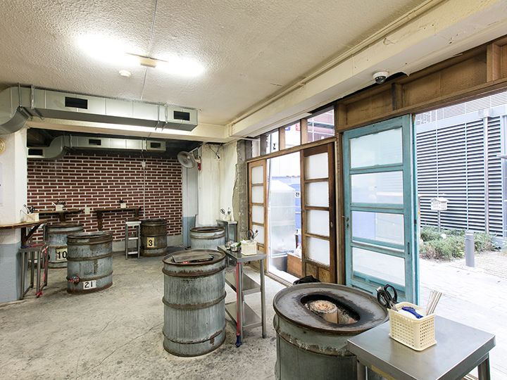 年季の入ったドラム缶