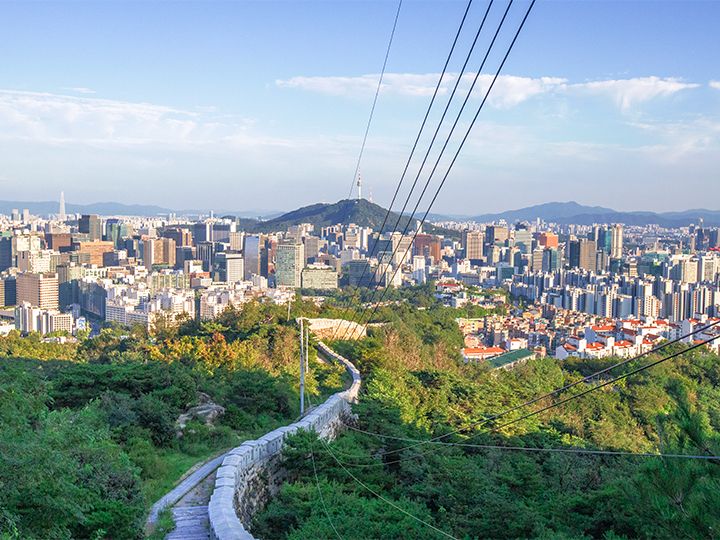 南側コースから眺められる景色